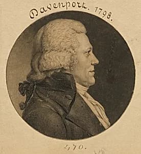 Franklin Davenport by Charles Balthazar Julien Févret de Saint-Mémin, 12 Mar 1770 - 23 Jun 1852