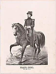 Franz Sigel by Ehrgott & Forbriger Lithography Company, active 1856 - 1869