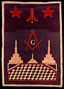 Fraternal Rug (Masonic) by Unidentified (American)
