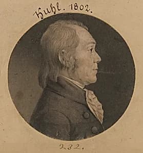Frederick Kuhl by Charles Balthazar Julien Févret de Saint-Mémin, 12 Mar 1770 - 23 Jun 1852