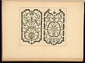 Garden Designs by Jean Berain, the elder, French, 1640-1711