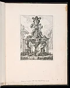 Garden Fountain by Charles Eisen, French, 1720–1778