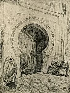 Gate in Tangier by Henry Ossawa Tanner