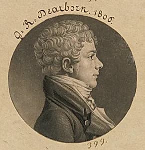 George Raleigh Dearborn by Charles Balthazar Julien Févret de Saint-Mémin, 12 Mar 1770 - 23 Jun 1852