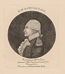 George Washington by J. Manly, 1789 - 1793