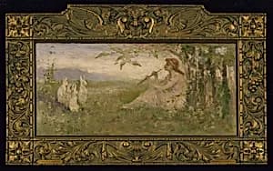 Girl with Rabbits