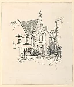 Grammar School, Huntingdon by Ernest Clifford Peixotto, American, 1869–1940
