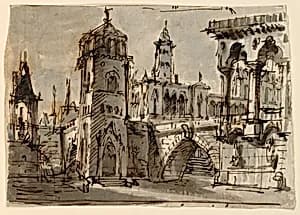 Group of Buildings by Unknown