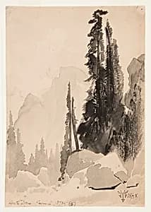 Half Dome, Yosemite by Thomas Moran, American, b. Britain, 1837–1926
