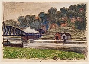 Harlem River by Oscar Bluemner, American, b. Prenzlau, Germany, 1867–1938