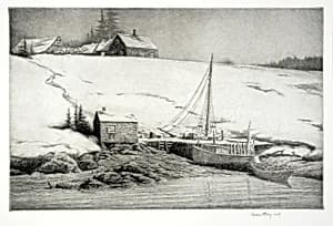 Hatchet Cove, Maine by Kerr Eby