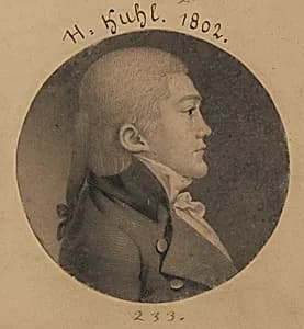 Henry Kuhl by Charles Balthazar Julien Févret de Saint-Mémin, 12 Mar 1770 - 23 Jun 1852