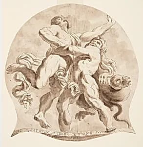 Hercules and Antaeus by Annibale Carracci, Italian, 1560–1609