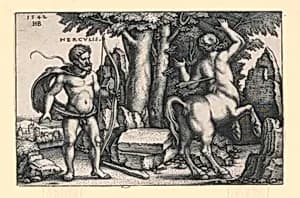 Hercules Killing Nessus by Hans Sebald Beham, German, 1500–1550