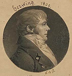 Herwing by Charles Balthazar Julien Févret de Saint-Mémin, 12 Mar 1770 - 23 Jun 1852