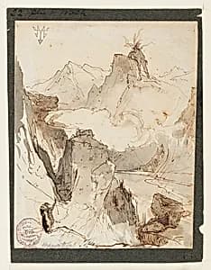 Hiawatha sees Mudjekeewis by Thomas Moran, American, b. Britain, 1837–1926