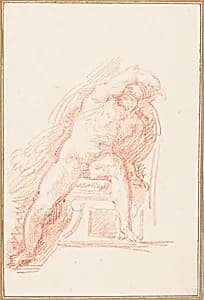 Ignudo from Sistine Chapel ceiling by Jean-Robert Ango, French, active in Rome 1759 –1770, d. 1773