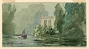 Imaginary Landscape by Charles Nicolas Ransonnette, French, 1793 - 1877