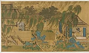 Immortals Playing Weiqi on Penglai by Formerly attributed to Leng Qian (14th century)
