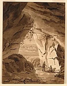 In a Cave by Charles Nicolas Ransonnette, French, 1793 - 1877