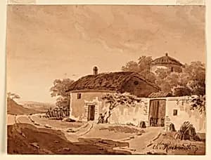 In a Village by Charles Nicolas Ransonnette, French, 1793 - 1877