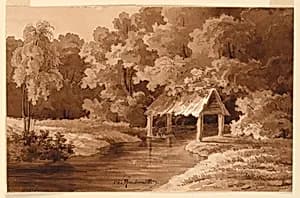 In a Wood by Charles Nicolas Ransonnette, French, 1793 - 1877