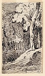 In the Woods by Charles Nicolas Ransonnette, French, 1793 - 1877