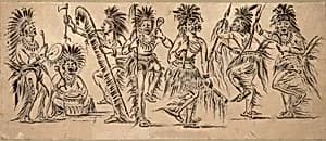 Indian Dancers by George Catlin