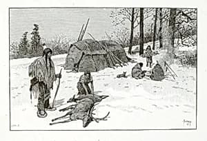 Indian Hunting Scene by Henry Wolf