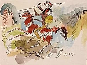 Indian on Horseback by Walt Kuhn