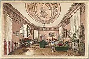Interior of a Salon by Vladislav Dmochowski, Lithuanian