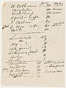 Inventory of Paintings by Frederic Edwin Church, American, 1826–1900