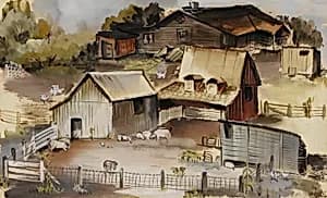 Iowa Farm by Ruth Ziegler, n.d.