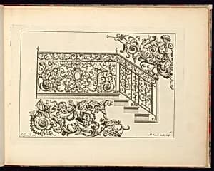 Ironwork Designs by Jean Tijou, French, active 1689 - 1712