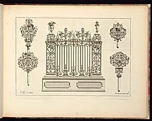Ironwork Designs by Jean Tijou, French, active 1689 - 1712