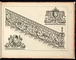 Ironwork Designs by Jean Tijou, French, active 1689 - 1712