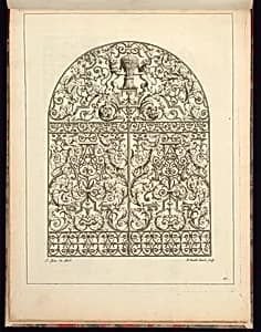 Ironwork Gate Design by Jean Tijou, French, active 1689 - 1712