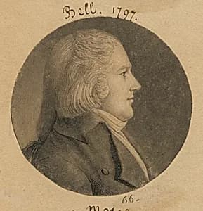 Isaac Bell by Charles Balthazar Julien Févret de Saint-Mémin, 12 Mar 1770 - 23 Jun 1852
