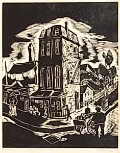 Italian Quarters, Chicago by Todros Geller