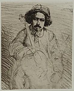 J. Becquet, Sculptor by James McNeill Whistler (1834-1903)