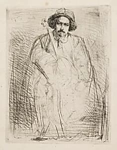 J. Becquet, Sculptor by James McNeill Whistler (1834-1903)