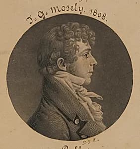 J. G. Mosely by Charles Balthazar Julien Févret de Saint-Mémin, 12 Mar 1770 - 23 Jun 1852
