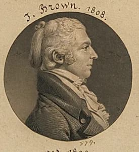 James Brown, Sr. by Charles Balthazar Julien Févret de Saint-Mémin, 12 Mar 1770 - 23 Jun 1852