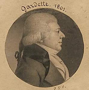 James Gardette by Charles Balthazar Julien Févret de Saint-Mémin, 12 Mar 1770 - 23 Jun 1852