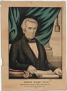 James K. Polk by E. B. & E. C. Kellogg Lithography Company, active c. 1842 - 1867