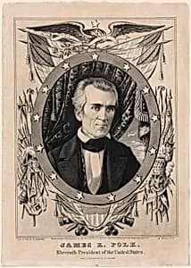 James K. Polk by Nathaniel Currier, 27 Mar 1813 - 20 Nov 1888