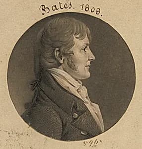 James Woodson Bates by Charles Balthazar Julien Févret de Saint-Mémin, 12 Mar 1770 - 23 Jun 1852