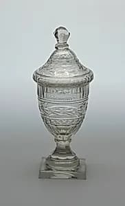 Jar and cover by Unknown