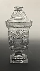 Jar and cover by Unknown