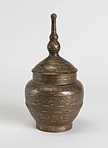 Jar and cover by Unknown